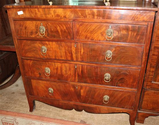 Mahogany chest of drawers